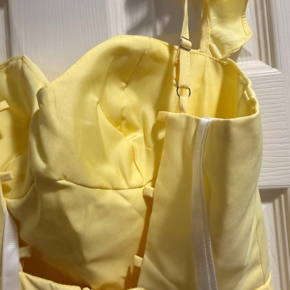 Kidsor Yellow Ruffle Strap Dress | Sweet Spring Dress | NWT - Picture 4 of 7